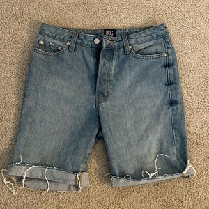 BDG high rise distressed betmuda shorts